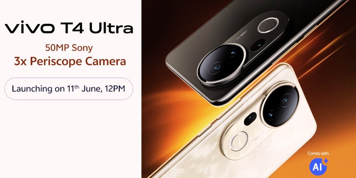 Vivo T4 Ultra Launch Set for June 11 50MP Periscope Camera, Dimensity 9300+ & More Revealed Tech News Updates - Before You Take