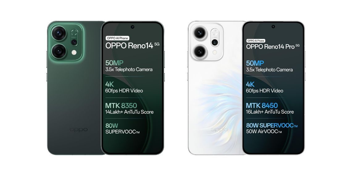 OPPO Reno14 Series Launched in India First to Feature Dimensity 8450, 50MP Zoom, AI Tools—Sales Start July 8 - Before You Take