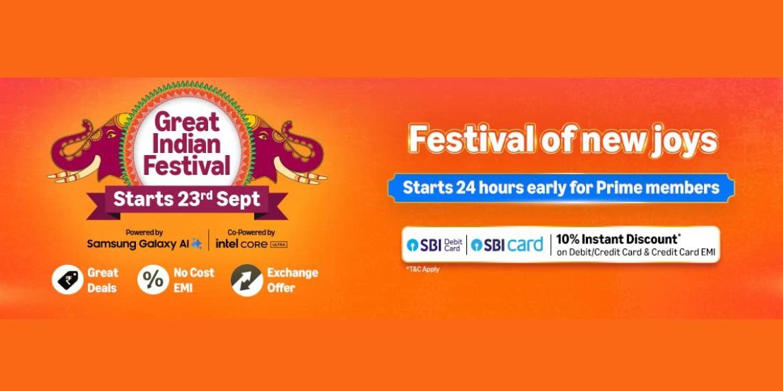 Amazon Great Indian Festival 2025 Sale Announced for Sept 23 Huge Offers on Samsung, Apple, OnePlus & Home Appliances - Before You Take