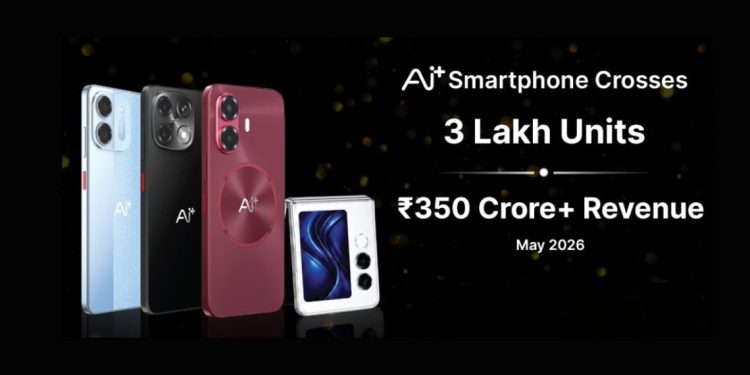 Ai+ Smartphone Reports Record Growth in India, Crosses 3 Lakh Units Sold and Rs. 350 Crore Revenue Ahead of New Launches - Before You Take