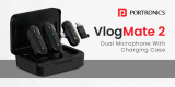 Portronics Vlogmate 2 Launched: Dual Wireless Microphone with Charging Case, 30M Range, Omnidirectional Sound, and Priced at Rs. 2,199
