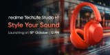 Realme Techlife Studio H1 Wireless Headphones Launching in India on October 15th with 40mm Bass Driver, 43dB Noise Cancellation, and LDAC Support