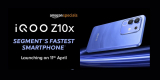 iQOO Z10X Set to Launch in India on April 11 with iQOO Z10; Design and Key Specs Unveiled